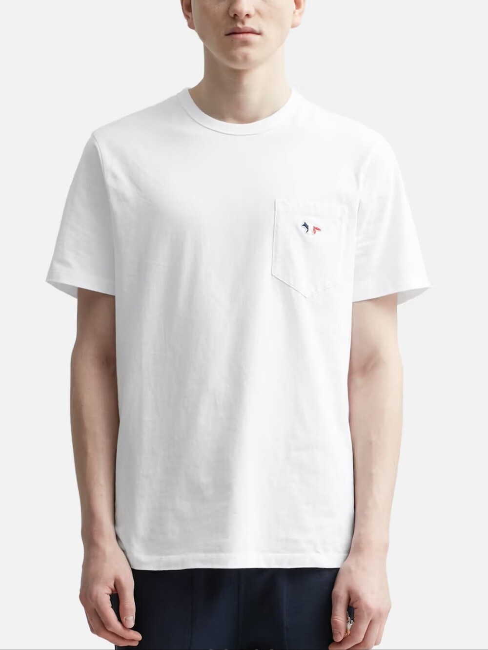 Tricolor Fox Patch Classic Pocket T-Shirt